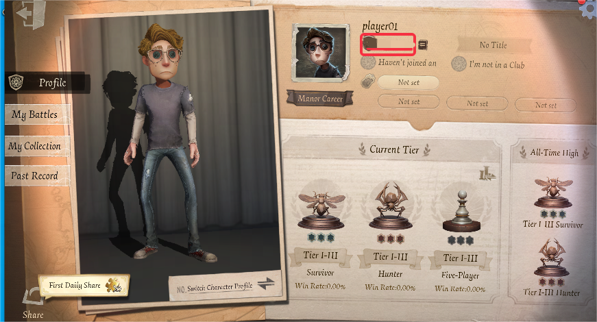Panduan menemukan User ID Identity V: Server Asia